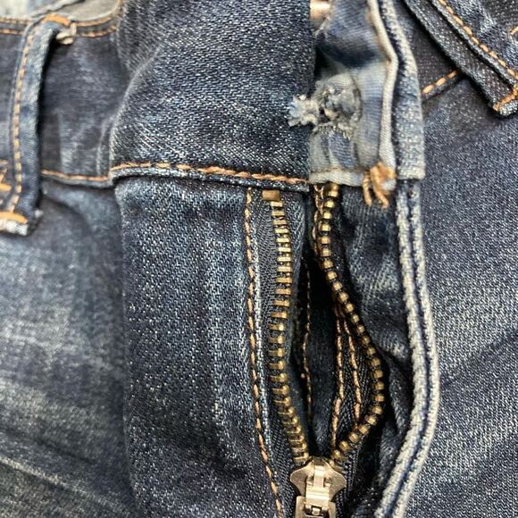 EXPRESS Modern Boyfriend Relaxed Fit Low Rise Size 4 Blue - Picture 5 of 11